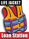 Life Jacket Loan Station Graphic